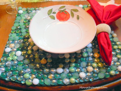 beaded placemats