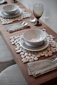 Beaded placemats