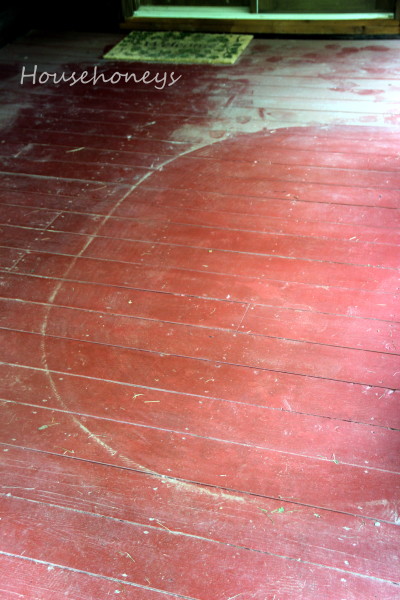 painting a wooden floor