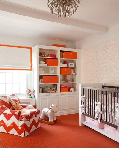 orange nursery palette