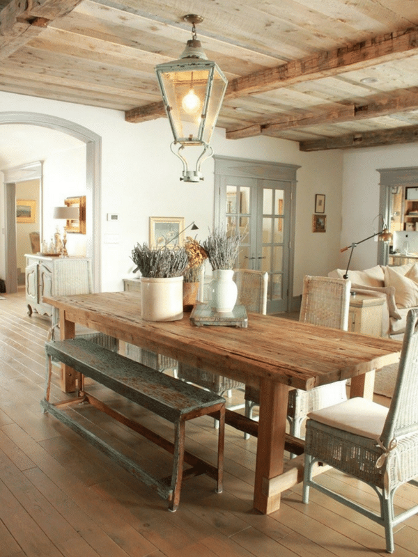 Rustic dining room