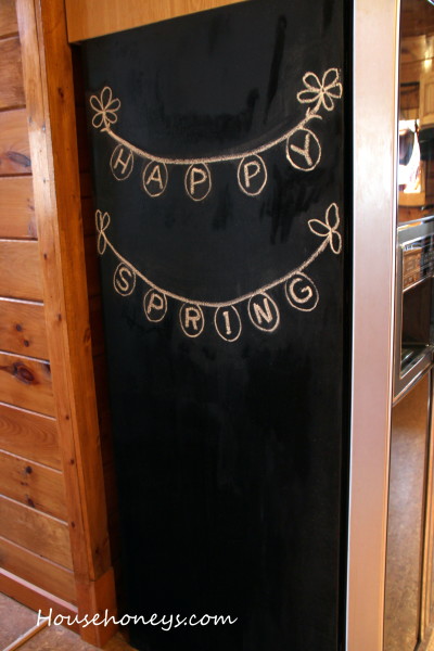 chalk board refrigerator