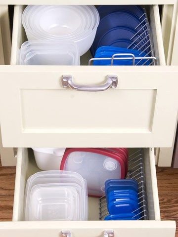 organizing kitchen items