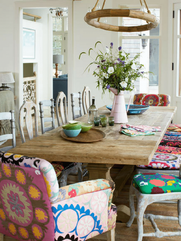 Whimsical dining room chairs